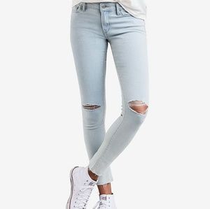 Levi's 711 Ripped Skinny Jeans